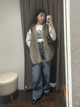 nahoさん（レディース・161cm）の冬コーディネート