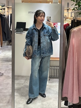 「RIVE DROITE（リヴドロワ）のレザービットローファー（ローファー）」を使った、nahoさん（レディース・161cm）の秋コーディネート