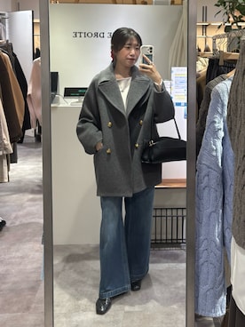 「アイテム（ピーコート）」を使った、nahoさん（レディース・161cm・20代）の冬コーディネート