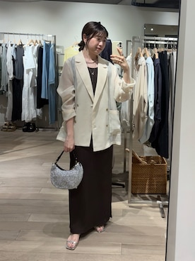 「アイテム（ジャケット/アウター）」を使った、nahoさん（レディース・161cm）の夏コーディネート