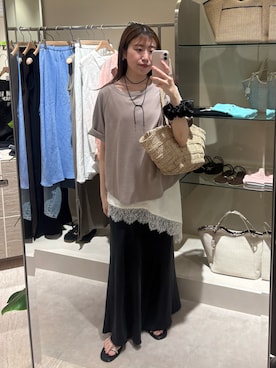 「RIVE DROITE（リヴドロワ）のアイテム」を使った、nahoさん（レディース・161cm）の春コーディネート