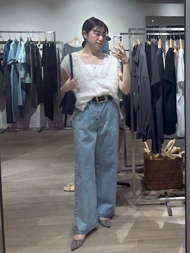 「RIVE DROITE（リヴドロワ）のアイテム（パンプス）」を使った、nahoさん（骨格ストレート・レディース・161cm）の夏コーディネート