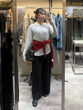 「アイテム（ストール/ショール）」を使った、nahoさん（レディース・161cm・20代）の秋コーディネート