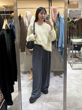 「RIVE DROITE（リヴドロワ）のアイテム（ショルダーバッグ）」を使った、nahoさん（骨格ストレート・レディース・161cm）の秋コーディネート