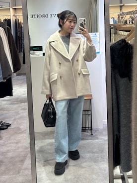 「アイテム（ピーコート）」を使った、nahoさん（レディース・161cm・20代）の秋コーディネート