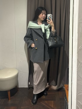 「RIVE DROITE（リヴドロワ）のアイテム」を使った、nahoさん（レディース・161cm）の冬コーディネート