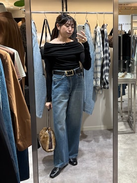 「RIVE DROITE（リヴドロワ）のアイテム（ショルダーバッグ）」を使った、nahoさん（骨格ストレート・レディース・161cm）の夏コーディネート