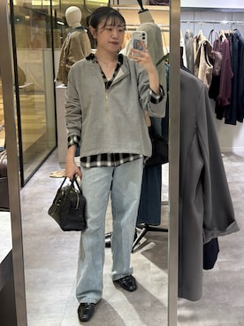 「RIVE DROITE（リヴドロワ）のアイテム（スウェット）」を使った、nahoさん（骨格ストレート・レディース・161cm）の秋コーディネート