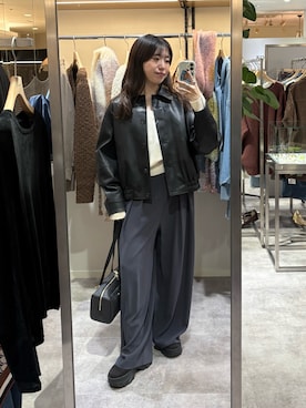 「RIVE DROITE（リヴドロワ）のアイテム（ショルダーバッグ）」を使った、nahoさん（骨格ストレート・レディース・161cm）の秋コーディネート