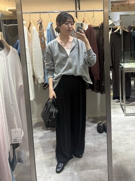 「RIVE DROITE（リヴドロワ）のアイテム（スウェット）」を使った、nahoさん（骨格ストレート・レディース・161cm）の秋コーディネート