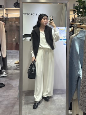 「アイテム（スラックス）」を使った、nahoさん（レディース・161cm・20代）の秋コーディネート