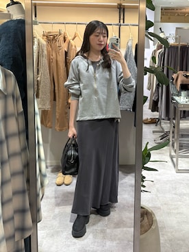 「アイテム（タンクトップ）」を使った、nahoさん（レディース・161cm）の秋コーディネート