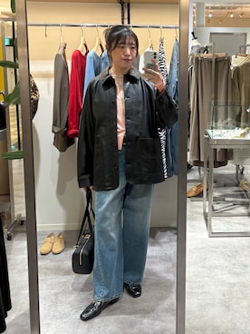 「アイテム（その他アウター）」を使った、nahoさん（レディース・161cm）の秋コーディネート