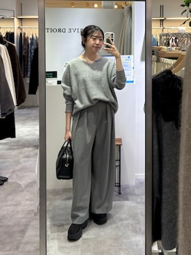「RIVE DROITE（リヴドロワ）のアイテム（パンツ）」を使った、nahoさん（骨格ストレート・レディース・161cm）の秋コーディネート