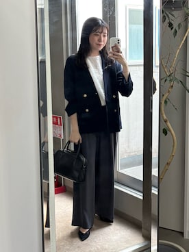 「アイテム（ジャケット/アウター）」を使った、nahoさん（骨格ストレート・レディース・161cm）の夏コーディネート