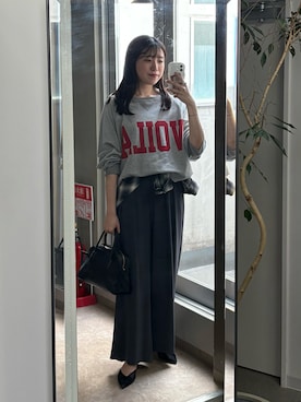 「アイテム（スウェット）」を使った、nahoさん（レディース・161cm）の夏コーディネート