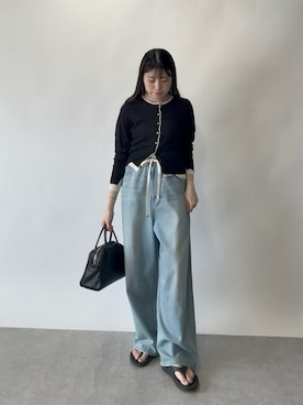 「アイテム（ボストンバッグ）」を使った、nahoさん（レディース・161cm・20代）の夏コーディネート
