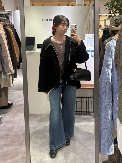 リバイバル/前後2WAY】メランジフェザー2WAYニット（ニット/セーター