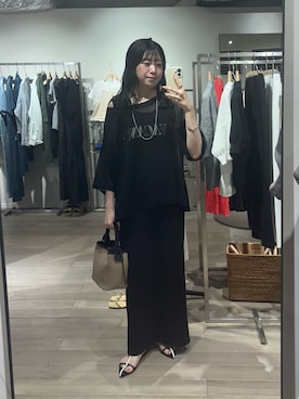 「アイテム（ネックレス）」を使った、nahoさん（レディース・161cm）の夏コーディネート