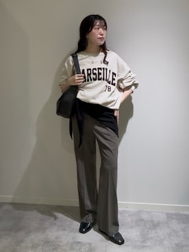 「RIVE DROITE（リヴドロワ）のアイテム（ショルダーバッグ）」を使った、nahoさん（骨格ストレート・レディース・161cm）の秋コーディネート