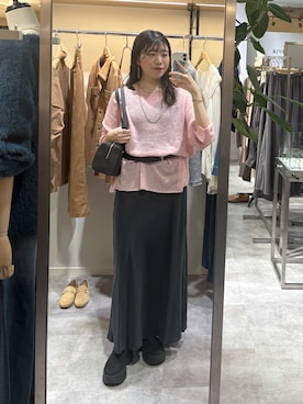 「RIVE DROITE（リヴドロワ）のアイテム（ショルダーバッグ）」を使った、nahoさん（骨格ストレート・レディース・161cm）の秋コーディネート