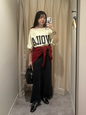 「RIVE DROITE（リヴドロワ）のアイテム（スウェット）」を使った、nahoさん（骨格ストレート・レディース・161cm）の秋コーディネート