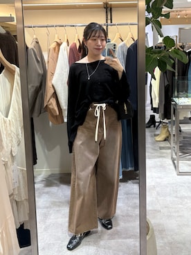 「RIVE DROITE（リヴドロワ）のアイテム（ショルダーバッグ）」を使った、nahoさん（骨格ストレート・レディース・161cm）の秋コーディネート