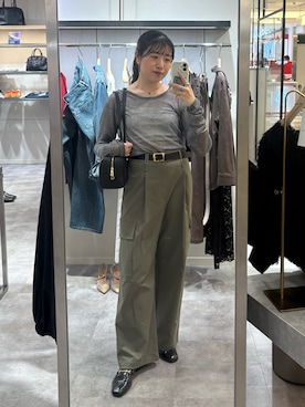 「アイテム（カーゴパンツ）」を使った、nahoさん（レディース・161cm・20代）の夏コーディネート