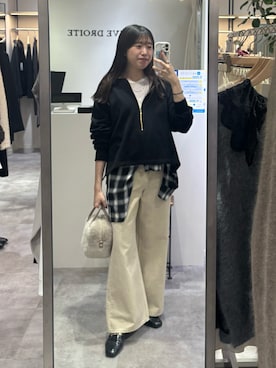 「アイテム（スウェット）」を使った、nahoさん（レディース・161cm・20代）の秋コーディネート