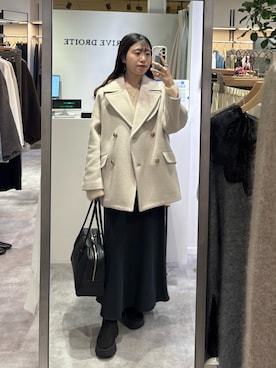 「アイテム（ピーコート）」を使った、nahoさん（レディース・161cm・20代）の秋コーディネート