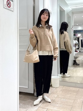 riidayooさん（レディース・160cm）の冬コーディネート