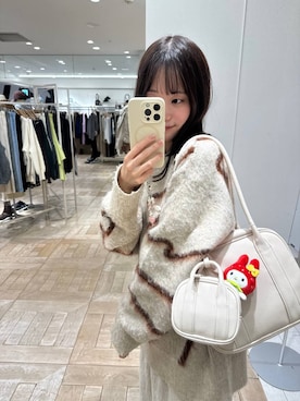 「アイテム（バッグ、ホワイト系）」を使った、riidayooさん（レディース・160cm）の秋コーディネート