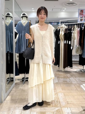 「アイテム（バレッタ/ヘアクリップ）」を使った、riidayooさん（レディース・160cm）の秋コーディネート