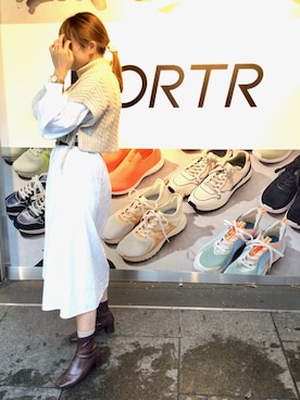 「ORiental TRaffic(ORiental TRaffic)」｜「アイテム（シャツワンピース）」を使った、ORTR吉祥寺店さん（レディース・163cm）の秋コーディネート