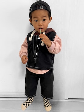 「90cm」｜SOSHIROさん（キッズ・90cm）の春コーディネート