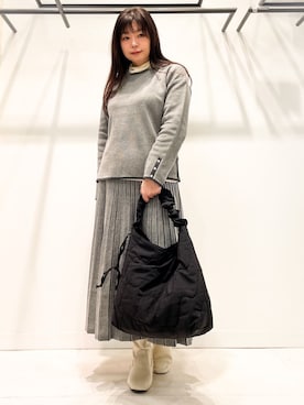 「COCUE（コキュ）のアイテム」を使った、Kuwa-Pさん（レディース・159cm）の春コーディネート