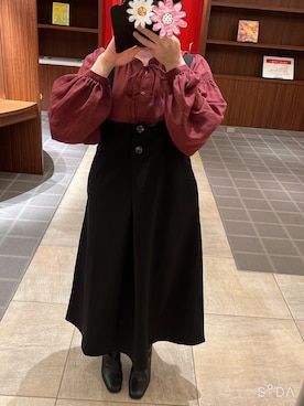 「179/WG（イチナナキュウダブルジー）のアイテム（ワンピース/ドレス）」を使った、mipoさん（レディース・157cm）の冬コーディネート