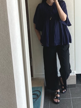 「LUCA/LADY LUCK LUCA（ルカ/レディラックルカ）のアイテム（トップス）」を使った、マナさん（レディース・164cm）の夏コーディネート
