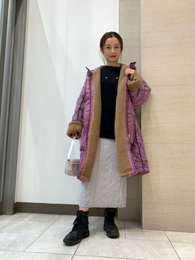 「DIESEL（ディーゼル）のアイテム（その他アウター）」を使った、YKAWATAさん（レディース・159cm）の秋コーディネート