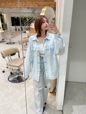 rosarymoon denim jacket ロザリームーン デニムジャケット Denim Jacket - ROSARYMOON OFFICIAL WEB STORE