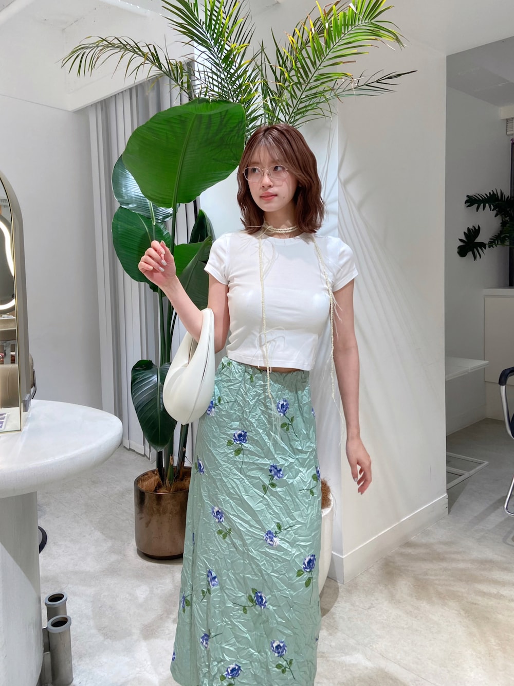 crush flower satin SK / しわしわプリーツスカート crush flower satin SK / しわしわプリーツスカートを使った人気