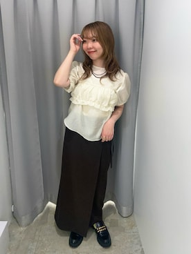 「KBF（ケイビーエフ）のアイテム」を使った、sorakaさん（レディース・159cm）の春コーディネート