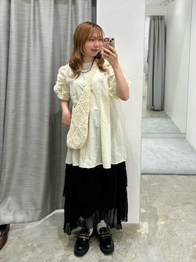 「KBF（ケイビーエフ）のアイテム」を使った、sorakaさん（レディース・159cm）の春コーディネート