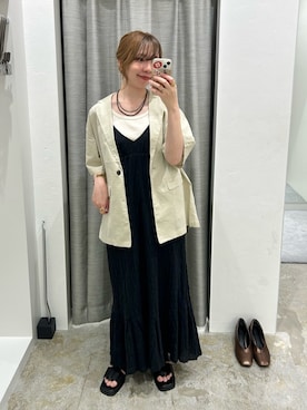 「アイテム（その他アウター）」を使った、sorakaさん（レディース・159cm）の夏コーディネート