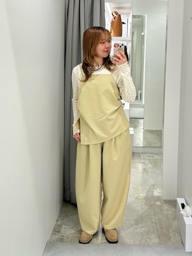 「KBF（ケイビーエフ）のアイテム（トップス）」を使った、sorakaさん（レディース・159cm）の春コーディネート