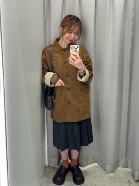 「KBF（ケイビーエフ）のアイテム（ジャケット/アウター）」を使った、sorakaさん（レディース・159cm）の秋コーディネート