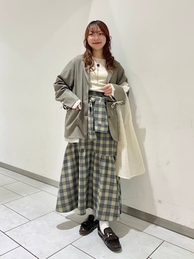 「レースバッグ」｜sorakaさん（レディース・159cm）の冬コーディネート