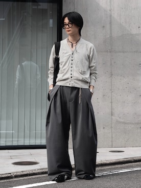 「Vネック」｜きゅうさん（メンズ・172cm）の春コーディネート