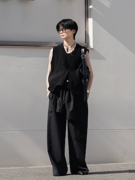 「アイテム（ベスト）」を使った、きゅうさん（メンズ・172cm）の夏コーディネート