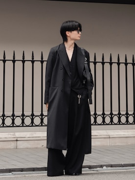 「アイテム（チェスターコート）」を使った、きゅうさん（メンズ・172cm）の秋コーディネート